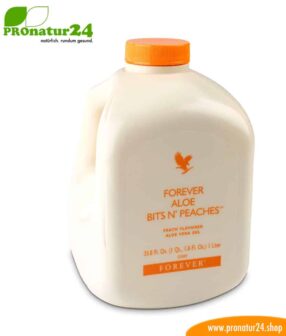 Aloe Vera Bits'n'Peaches zum Trinken von forever