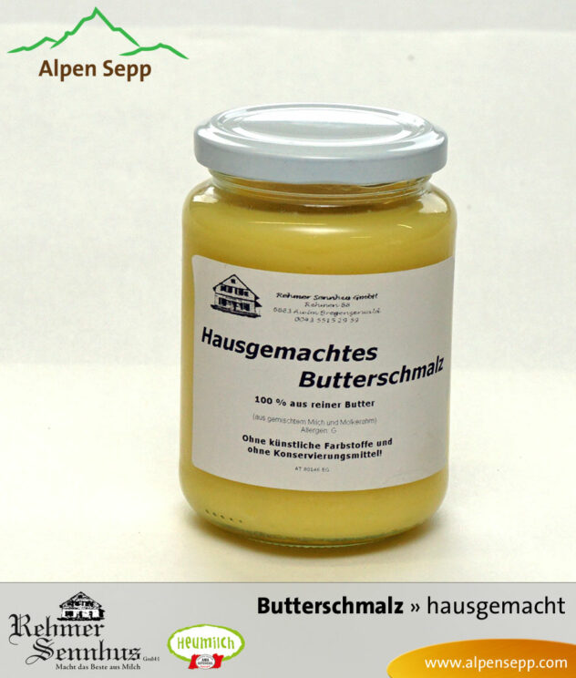 Hausgemachtes Butterschmalz vom Alpen Sepp