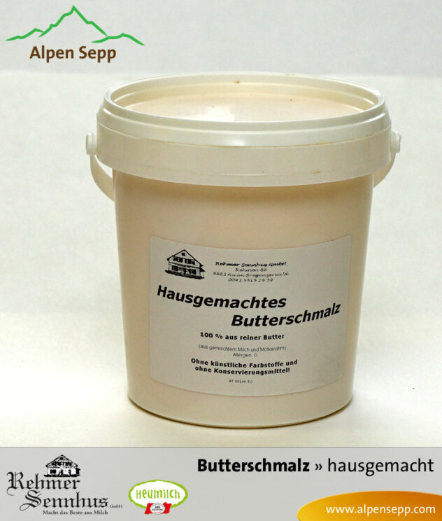 Hausgemachtes Butterschmalz vom Alpen Sepp