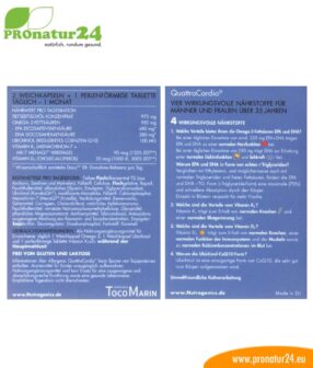 WHC Quattro Cardio von Nutrogenics Verpackung