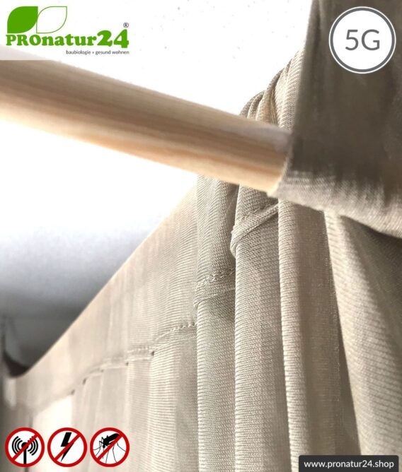 Abschirmender Baldachin Elektrosmog PRO all inclusive. Kasten Doppelbett Set. Abschirmung Funk bis 50 dB. Erdbar. Wirkungsvoll gegen 5G!