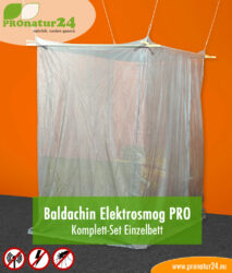 Baldachin Elektrosmog PRO, Set fürs Einzelbett