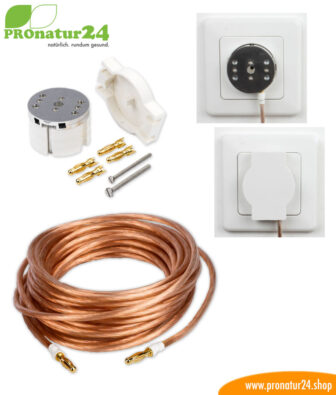 Erdungsstecker zur Fixmontage mit 5 Metern Kabellänge