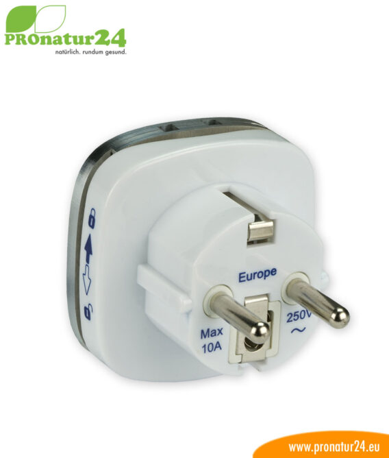Erdungsstecker Typ EF, CEE 7/7 zur Erdung vom zB. Elektrosmog Baldachin PRO