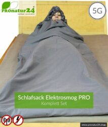 schlafsack elektrosmog pro hf nf geschlossen yshield pronatur24 884 compressor