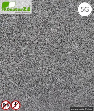 Abschirmvlies HNV80 zur Verlegung. 100 cm Länge. Bis zu 80 dB Schirmdämpfung gegen Elektrosmog HF + NF. Wirkungsvoll gegen 5G! 9 Abschirmvlies HNV80 zur Verlegung mit bis zu 87 dB Schirmdämpfung gegen Elektrosmog HF + NF