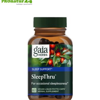 SLEEPTHRU von Gaia Herbs | kann den erholsamen Schlaf unterstützen | 60 Kapseln