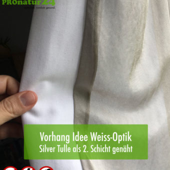 Praxis - optisch schöner Vorhang mit Silver Tulle