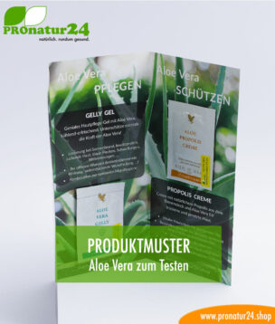 Aloe Vera Tester Produktmuster Mappe