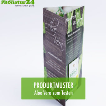 Kostenloses ALOE VERA Tester Produktmuster zzgl. Porto anfordern