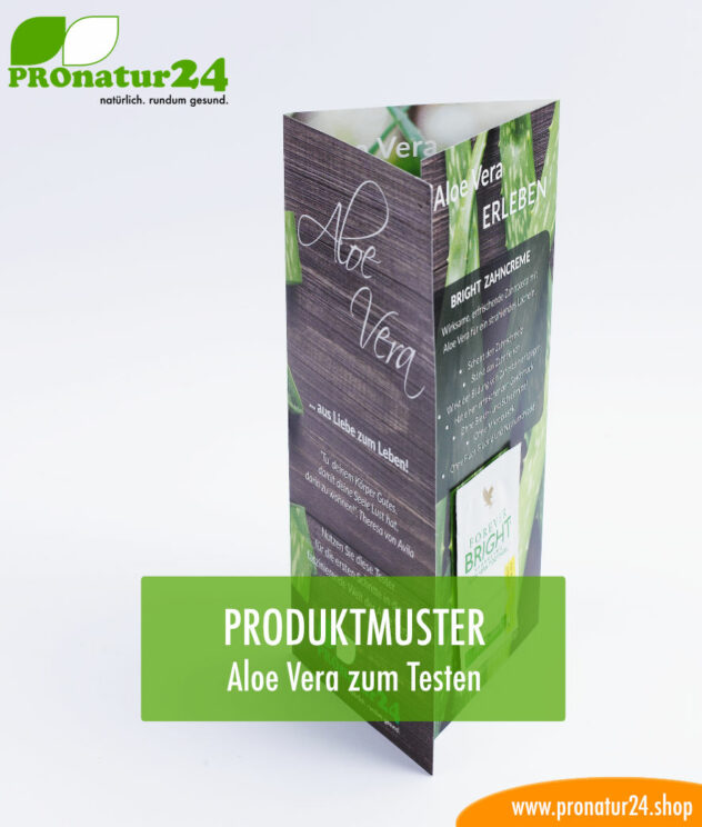 Aloe Vera Tester Produktmuster Mappe