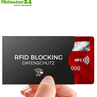 RFID NFC Schutzhüllen / Datenschutz für Kreditkarte, Personalausweis, EC-Karte, Bankkarte und Reisepass