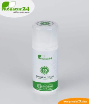 Sonnencreme LSF 30, mineralischer Lichtschutz, UVA, UVB, wasserfest, vegan - OHNE MIKROPLASTIK, OHNE ALKOHOL, OHNE CHEMIE