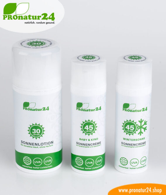 Sonnencreme SET Winter mit LSF 30 und LSF 45 Wintersonne