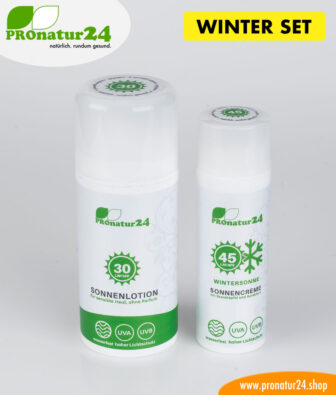 Sonnencreme SET Winter mit LSF 30 und LSF 45 Wintersonne