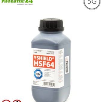 Abschirmfarbe HSF64 | HF Schirmdämpfung gegen Elektrosmog bis zu 93 dB bei 40 GHz | Ohne Konservierungsmittel » ideal für Allergiker | TÜV SÜD zertifiziert | Effektiv bei 5G!