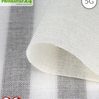 ULTIMA ™ Abschirmstoff | ideal für Vorhänge und Raumteiler | HF Abschirmung bis 41 dB von Elektrosmog durch FUNK, WLAN, DECT, LTE | 5G ready!