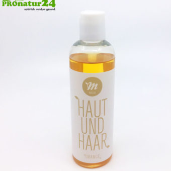 Haut und Haar "All In One" Naturshampoo von UNI SAPON. Mit frischem Orangenduft.