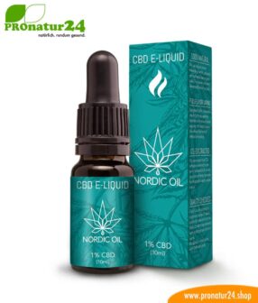 CBD E-LIQUID der Cannabis Pflanze mit 1 % CBD Anteil. Ohne THC.