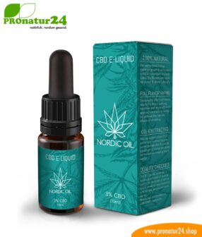 CBD E-LIQUID der Cannabis Pflanze mit 3 % CBD Anteil. Ohne THC.
