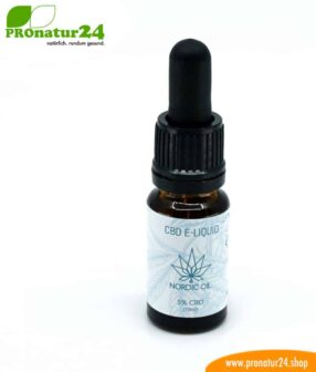 CBD E-LIQUID der Cannabis Pflanze mit 5 % CBD Anteil. Ohne THC.