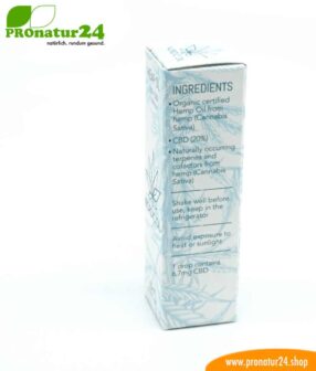 CBD Hanföl der Cannabis Pflanze mit 20 % CBD Anteil. Ohne THC.