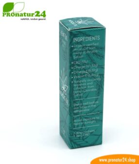 CBD Hanföl der Cannabis Pflanze mit 5 % CBD Anteil. Ohne THC.