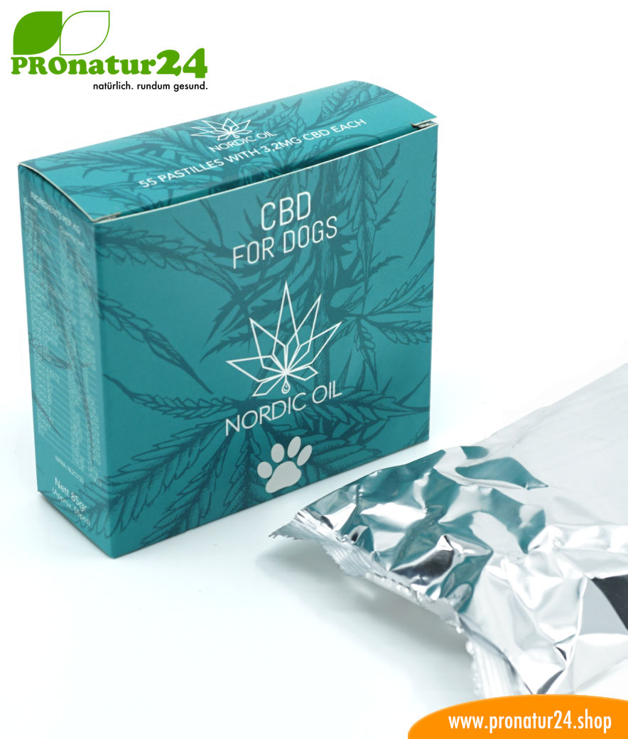 CBD LECKERLIES für Hunde und Welpen. Futterergänzung in Form von Tabletten für die Fellnase. 176 mg CBD in 55 Pastillen. Ohne THC. 7 CBD LECKERLIES für Hunde. Futterergänzung in Form von Tabletten für die Fellnase. 176 mg CBD in 55 Pastillen. Ohne THC.