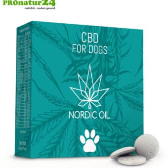 CBD LECKERLIES für Hunde und Welpen. Futterergänzung in Form von Tabletten für die Fellnase. 176 mg CBD in 55 Pastillen. Ohne THC.