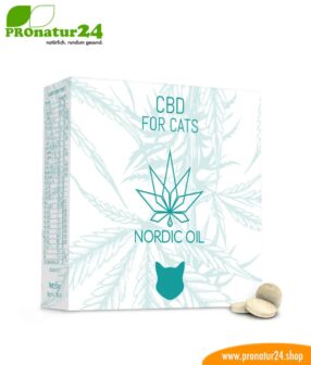 CBD Leckerlies für Katzen. Futterergänzung in Form von Tabletten / Pastillen für den Stubentiger.