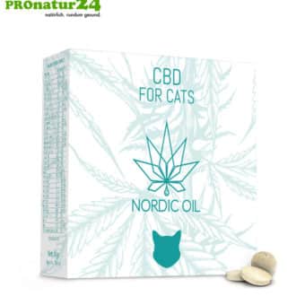CBD LECKERLIES für Katzen und Kätzchen. Futterergänzung in Form von Tabletten für die Katze. 130 mg CBD in 100 Pastillen. Ohne THC.