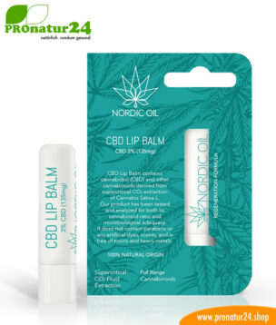 CBD LIP BALM. Lippenstift bzw. Lippenbalsam für die optimale Lippenpflege mit der Kraft der Cannabis Pflanze. Ohne THC.