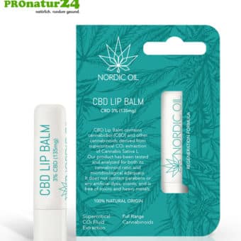 CBD LIP BALM mit 3 %. Pflegender Lippenstift bzw. Lippenbalsam für spröde, rissige Lippen mit der Kraft der Cannabis Pflanze. Ohne THC.