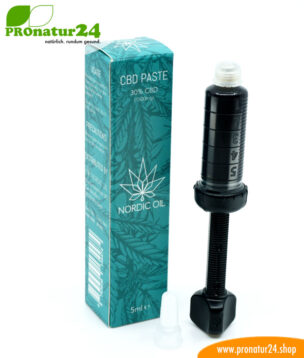 CBD PASTE der Cannabis Pflanze mit 30 % CBD Anteil. Ohne THC. Biologisch und vegan produziert von Nordic Oil. 13 CBD Paste der Cannabis Pflanze mit 30 % CBD Anteil. Ohne THC.