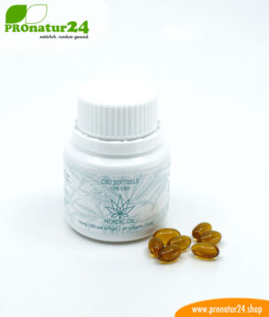 CBD SOFTGEL KAPSELN der Cannabis Pflanze mit 10 % CBD Anteil. Ohne THC. Biologisch produziert von Nordic Oil. 12 CBD Softgel Kapseln der Cannabis Pflanze mit 10 % CBD Anteil. Ohne THC.