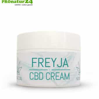 FREYJA CBD Hautcreme. Unterstützung und Hilfe bei EKZEMEN (Hautentzündungen) auch mit der Kraft der Cannabis Pflanze. Ohne THC. Vegan.