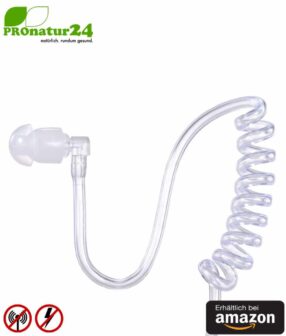 KKmoon AirTube Monaural In-Ear-Headset auf Amazon. Gegen Elektrosmog mittels Luftschlauch. Klinkenstecker. Für iOS und Android.