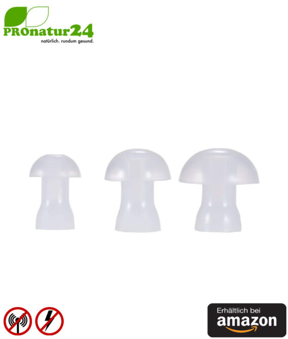KKmoon AirTube Monaural In-Ear-Headset mit Microphon. Gegen Elektrosmog mittels Luftschlauch. Klinkenstecker. Für iOS und Android. Verfügbar auf Amazon.