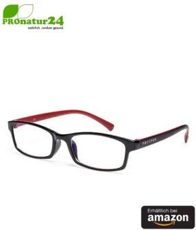 PROSPEK Blaulichtfilter Brille mit Blendschutz. Professionelle hochwertige PC Brille fürs Arbeiten und Spielen am Computer. Schützt vor schädlichem blauhaltigen Licht!