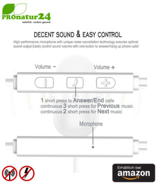 Tuisy AirTube Anti Elektrosmog Stereo Headset mit Mikrofon. Moderner Luftkabel Kopfhörer mit Lautstärkeregelung. Für iPhone, Android, Smartphones. Erhältlich bei Amazon. 12 Tuisy AirTube Anti Elektrosmog Stereo Headset mit Mikrofon. Durchdachter, patentierter Luftkabel Kopfhörer mit Lautstärkeregelung für Smartphones.