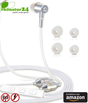 Tuisy AirTube Anti Elektrosmog Stereo Headset mit Mikrofon. Moderner Luftkabel Kopfhörer mit Lautstärkeregelung. Für iPhone, Android, Smartphones. Erhältlich bei Amazon. 13 Tuisy AirTube Anti Elektrosmog Stereo Headset mit Mikrofon. Durchdachter, patentierter Luftkabel Kopfhörer mit Lautstärkeregelung für Smartphones.