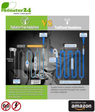 Tuisy AirTube Anti Elektrosmog Stereo Headset mit Mikrofon. Moderner Luftkabel Kopfhörer mit Lautstärkeregelung. Für iPhone, Android, Smartphones. Erhältlich bei Amazon. 11 Tuisy AirTube Anti Elektrosmog Stereo Headset mit Mikrofon. Durchdachter, patentierter Luftkabel Kopfhörer mit Lautstärkeregelung für Smartphones.