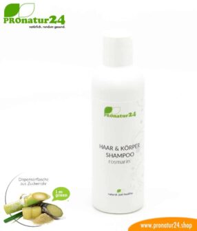 SHAMPOO rosmarin. Haar & Körper Shampoo mit Rosmarin und Brennessel Extrakt. Duschen neu definiert inkl. nachhaltiger Verpackung.