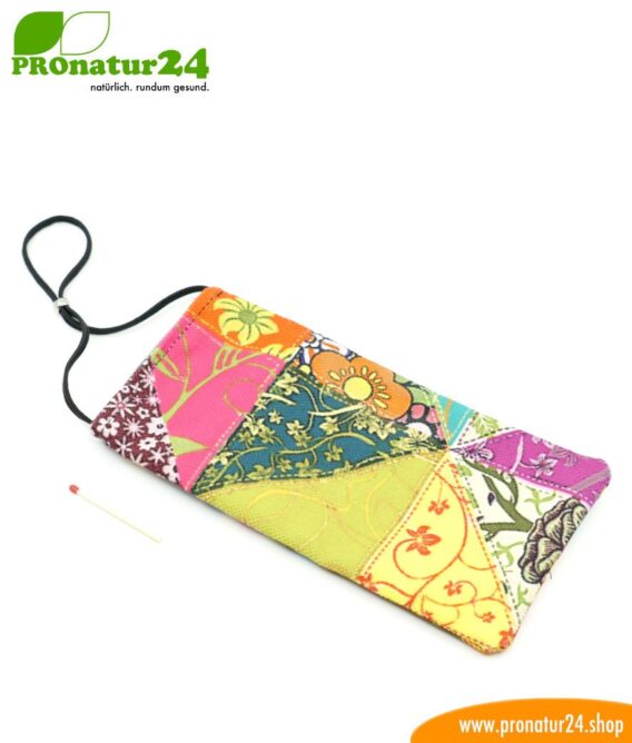 Handytasche eWall für iPhone, Samsung, Huawei, usw. mit Elektrosmog Strahlenschutz inklusive 5G. 3in1 Protection inkl. RFID Datenschutz. Flower Power Design Unikat!