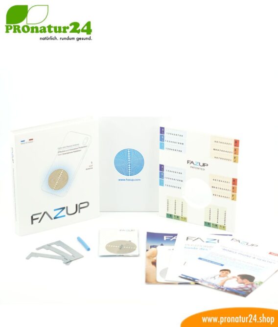 FAZUP gold. Passive Antenne zur Reduktion vor Mobilfunkstrahlung! Innovativer Schutz vor Elektrosmog von iPhone, Samung, Huawei. Aufzukleben wie Chip zu Harmonisierung.
