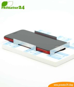 FAZUP silver. Passive Antenne zur Reduktion vor Mobilfunkstrahlung! Innovativer Schutz vor Elektrosmog von iPhone, Samung, Huawei. Aufzukleben wie ein Chip zu Harmonisierung.