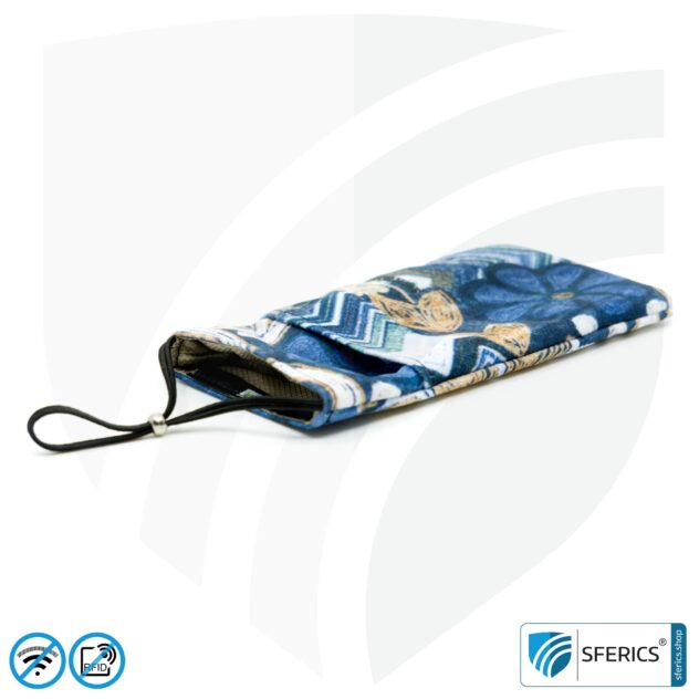Handyhülle eWall | Handyhülle Design felix.blau | Anti Elektrosmog inkl. 5G | 3in1 Schutz inkl. RFID Datenschutz | iPhone, Android, Smartphone, usw.