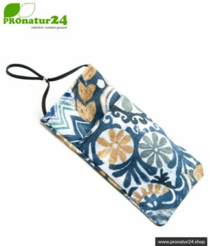 Handytasche eWall im Unikat Design Felix blau, XXL