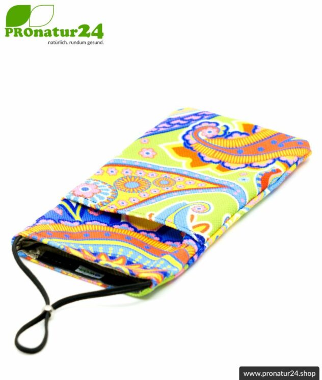 Handytasche eWall im Unikat Design REGENBOGEN.blume XXL