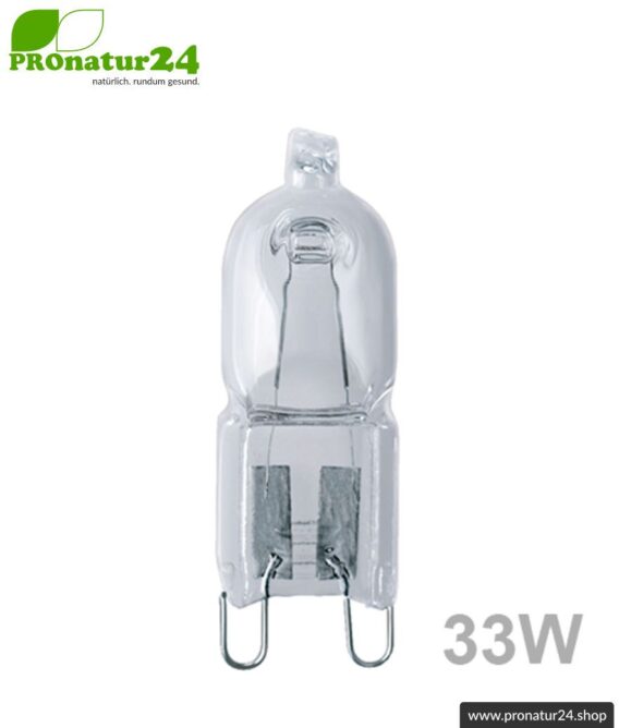 Halogen Leuchtmittel 33 Watt für G9 Sockel